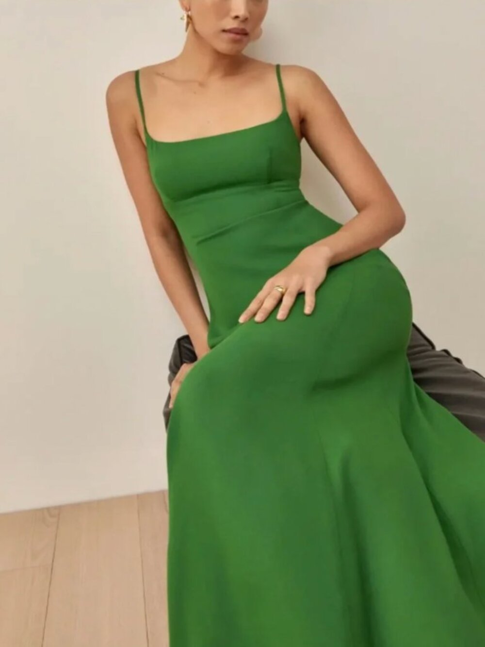 Reformation Liya Maxi Dress Green Size 6